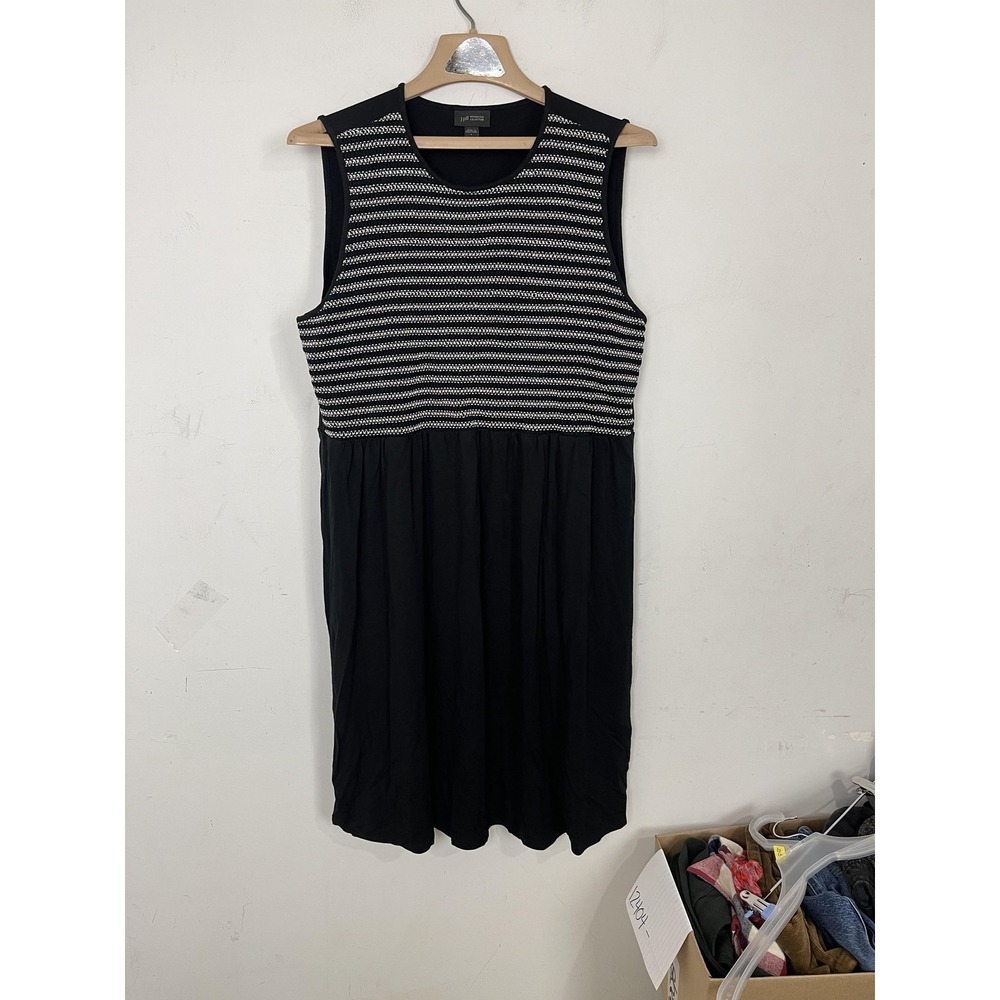 J Jill Womens Dress Large Black Office Travel Sleeveless Wearever Work Career